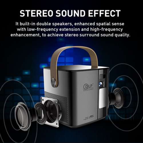 DLP Q12 Mini Projector Android 4K 3D手提便攜智能投影機