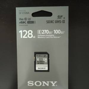 全新行貨SONY SF-E128A 系列 UHS-II SDXC 記憶卡