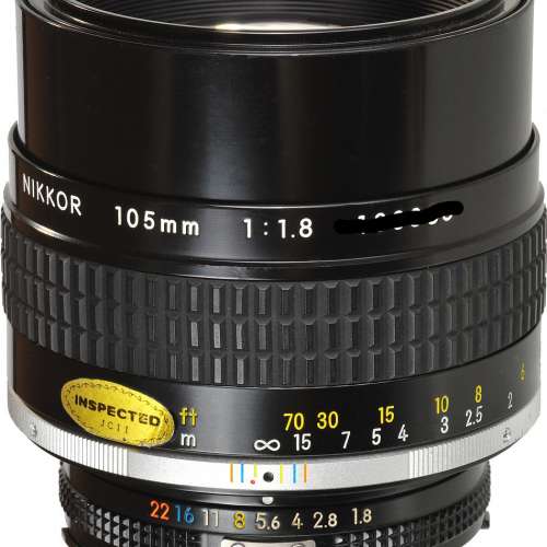 Nikon 105/1.8 ais  99.9% new