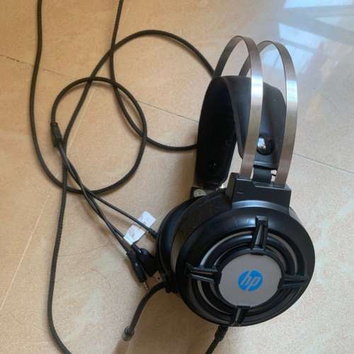 HP 頭戴式有線電競耳機麥克風 headphone USB 對講 電競 mic microphone PC laptop ...
