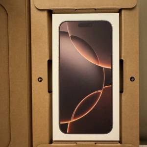 全新 未開封 iPhone 16 pro max 1tb desert 金色