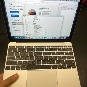 Macbook 2016 12吋 銀色 已裝雙系統macos及windows 10