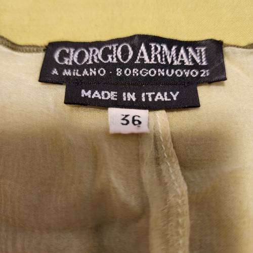 New Giorgio Armani Women 2 Layers 100% Silk Blouse 全新意大利制造GA女裝兩層100...