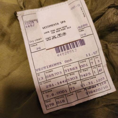 New Giorgio Armani Women 2 Layers 100% Silk Blouse 全新意大利制造GA女裝兩層100...