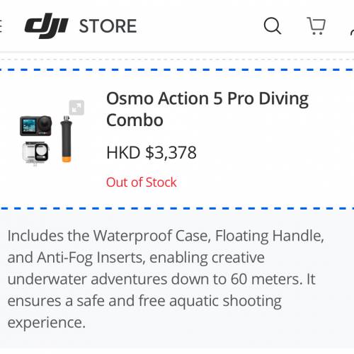 DJI Osmo Action 5 Pro Diving Combo 大疆運動相機潛水套裝