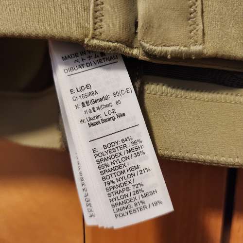 New Nike Women Dri-Fit Asian Fit High Support Alpha Bra Top