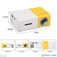 新款 Mini Projector 迷你便攜投影機 支持高清1080P影片播放