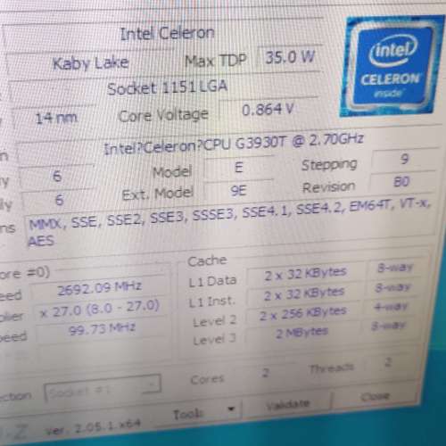 $35蚊誠讓socket 1151 intel 35W 節能cpu