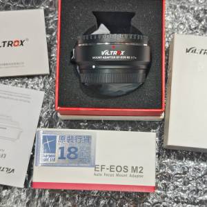 Viltrox EF-EOS M2 Electronic Adapter 0.71X 全片副 自動對焦環 Canon EF 轉 Cano...