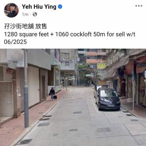 孖沙街地舖 放售