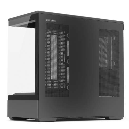 全新 Aigo AIYOUNGO 黑色 Black Panoramic 全景 MATX Computer Case 側透 機箱