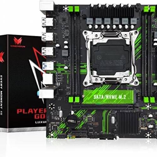 10核心 intel xeon e5 2630 v4 cpu + x99 pr9 motherboard 支持 m.2 nvme sata ddr...