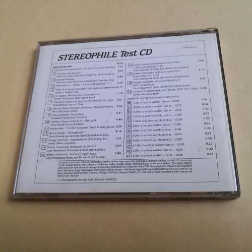 Stereophile test Cd 試音测試碟