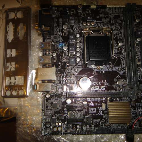 Asus B150M-K Micro-ATX主版 Socket 1151 支援6、7代CPU