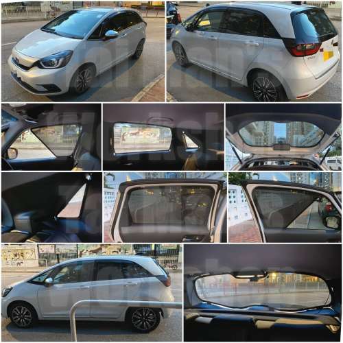 Jazz Fit 全車磁石濾光窗網太陽擋