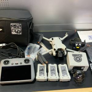 [觀塘實體店] 二手 99.9%新 DJI Mini4 Pro (DJI RC) +3大電+ Care Refresh 有效期...