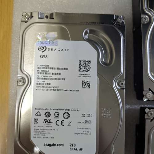 SEAGATE 2TB & 4TB  監控 SATA  HDD -100% WORK(7日保)