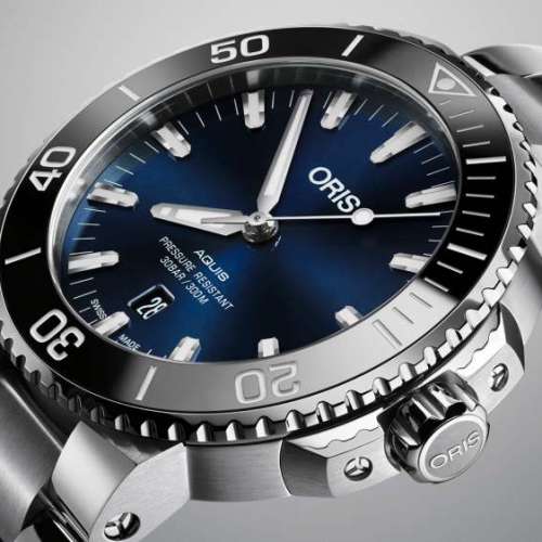 全新瑞士ORIS 300米潛水日曆錶 ORIS AQUIS DATE model 01 733 7730 4135 not Rolex...