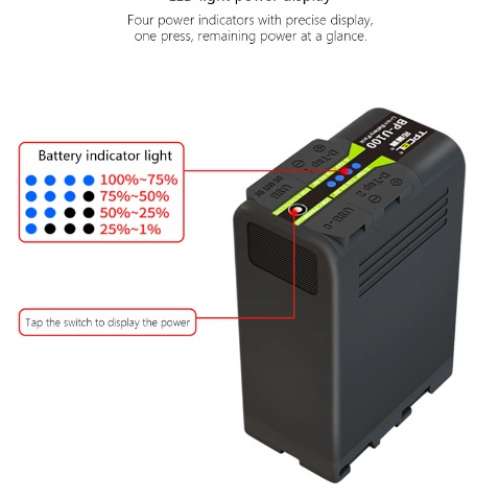 TPCELL BP-U100 Lithium-Ion Battery 代用鋰電池 (6800 mAh)