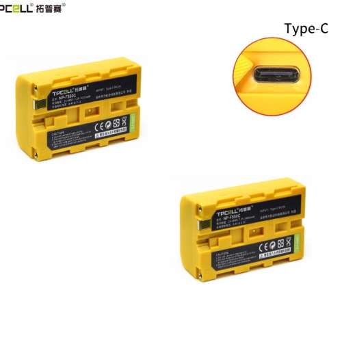 TPCELL NP-F550C / NP-F570C Capacity and Type-C Fast Charging Lithium-Ion Battery