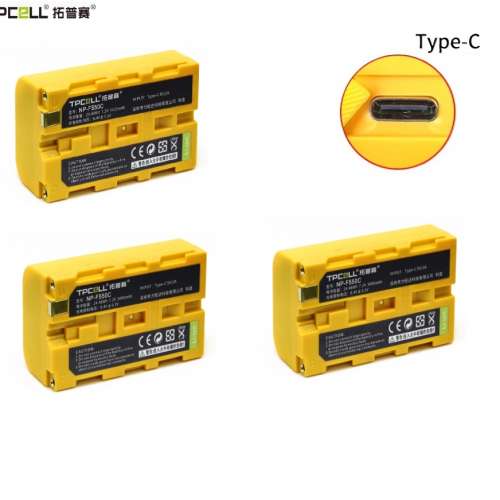 TPCELL NP-F550C / NP-F570C Capacity and Type-C Fast Charging Lithium-Ion Battery