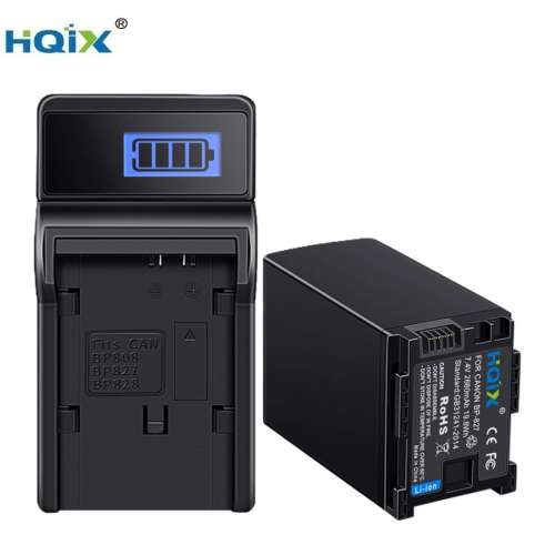 HQIX BP-827 Lithium-Ion Battery Pack With LCD Display USB Charger