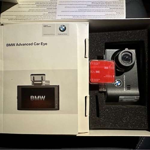 全新 BMW 寶馬原裝正廠 前頭 + 後尾 車cam 行車記錄儀  全套齊配件電線 advanced c...