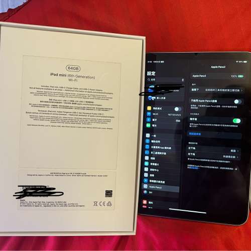 ipad mini 6 64GB WIFI 連apple pencil