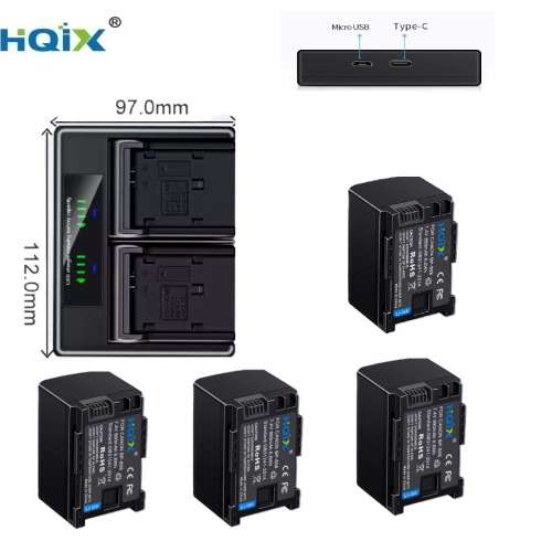 HQIX BP-808 Lithium-Ion Battery Pack With LCD Display USB-C Dual Charger 電池...
