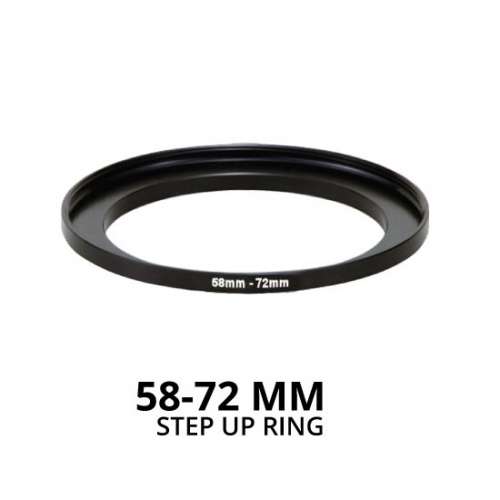 58mm To 72mm Step Up Ring Aluminium Lens 濾鏡接環 (58 -72)