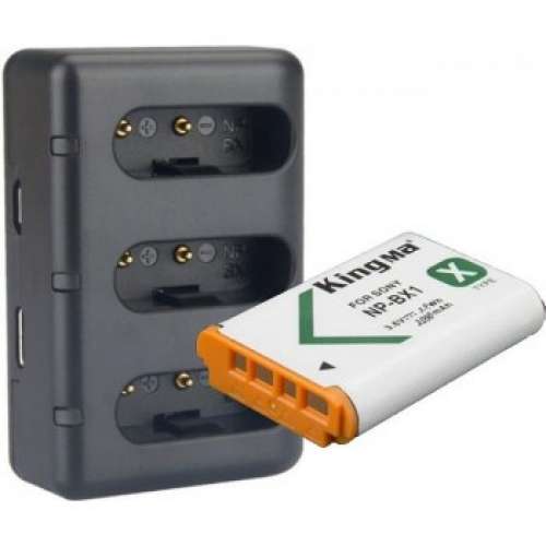 KINGMA NP-BX1 Lithium-Ion Battery Pack With Charger 代用鋰電池連充電機 (3.6V,...