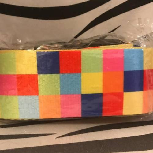 彩色格仔款行李箱保護帶(配正版TSA密碼鎖)