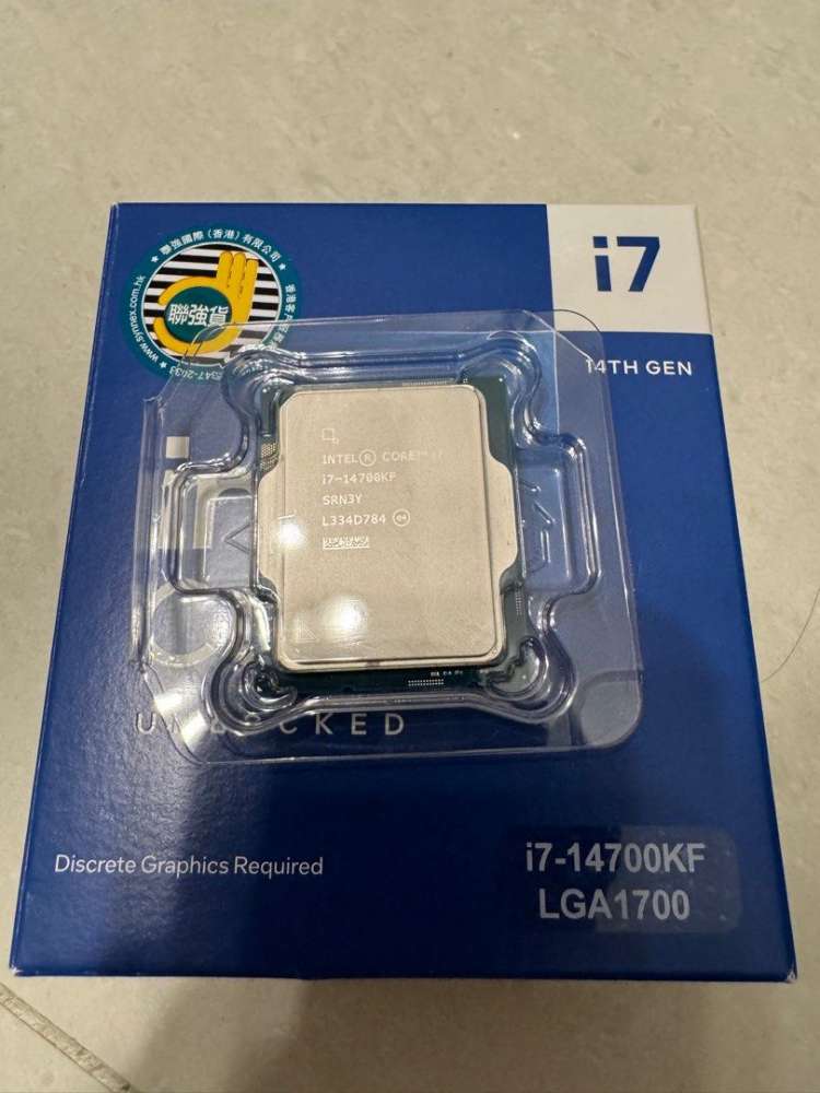 中古】intel 第14世代 CPU Core i7-14700KF (アンロック版・GPU機能