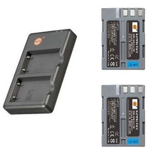 DSTE 2 PCS EN-EL3 Lithium-Ion Batteries With Dual USB Charger 兩電池連平放式雙...