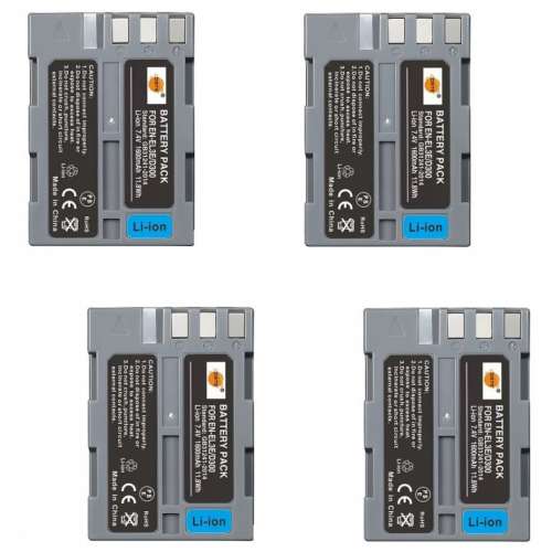 DSTE 4 Pcs EN-EL3 / EN-EL3a / EN-EL3e Lithium-Ion Battery Pack 代用鋰電池 (16...