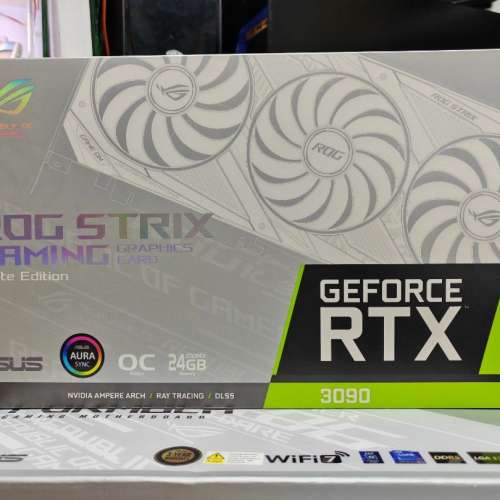 全新ASUS ROG RTX 3090 白色 原封箱 未開封 珍藏版