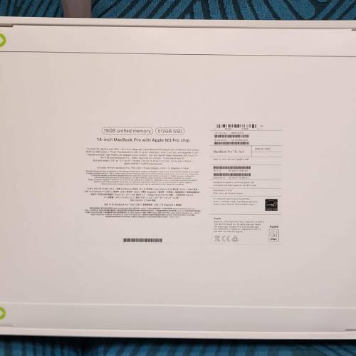 出售全新14" Mac Book Pro with Apple M3 Pro chip 512GB
