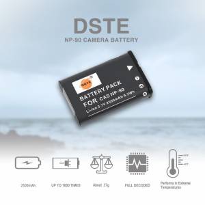 DSTE CASIO NP-90 Lithium-Ion Battery Pack 代用鋰電池 (3.7V, 2500mAh)