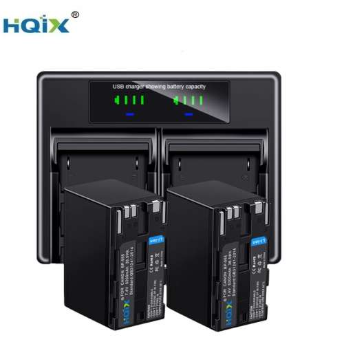 HQIX BP-955 Lithium-Ion Battery Pack With LCD Display USB-C Dual Charger 電池...