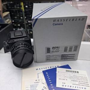 HASSELBLAD 501C + CARL ZEISS PANAR 80MM F2.8 T* BLACK FULL SET 95% NEW