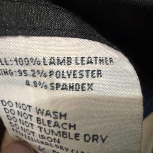 Touch 深藍色羊皮，皮褸 M size 中碼