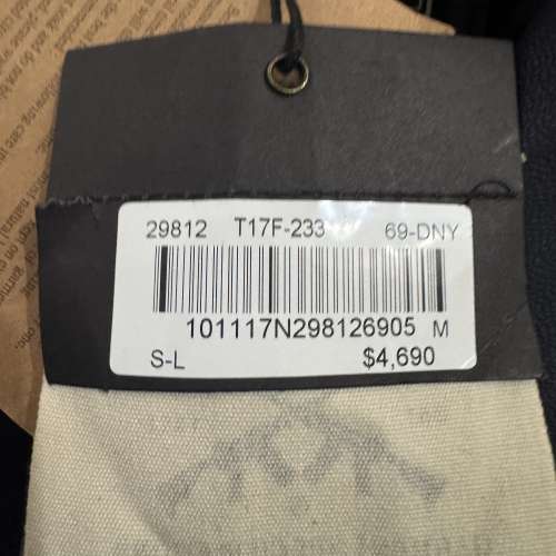 Touch 深藍色羊皮，皮褸 M size 中碼