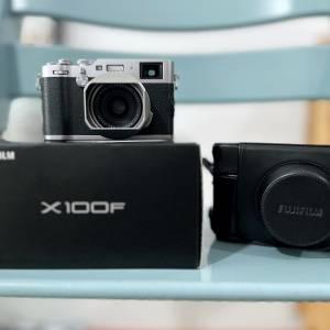 勁新 富士 Fujifilm X100F Silver 銀色  送 原廠皮套 LC-X100F, Haoge 金屬方形遮光罩