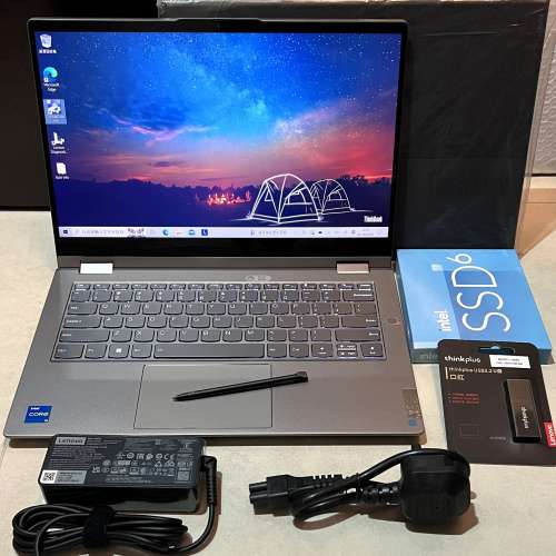 真95%新Lenovo Thinkbook 14s Yoga ITL, 手寫屏, 11代 i5-1135G7, 24GB, 512GB SSD...