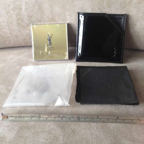 YSL YVES SAINT LAURENT Cosmetic Pocket Mirror with Case NEW 全新 口袋化妝鏡子...