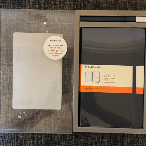 全新 Moleskine Notebook & Pen Pack 簿連筆套裝 Carnet & Stylo