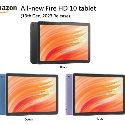 Amazon Fire HD 10 Tablet,13th Gen,2023 release,25 faster,全新水貨 二手或全新