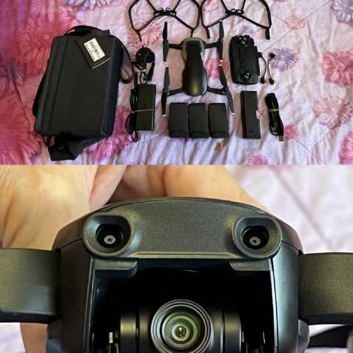 USED 98成新DJI Mavic Air + FLY MORE COMBO電池因擺放過久叉不到當零件出售