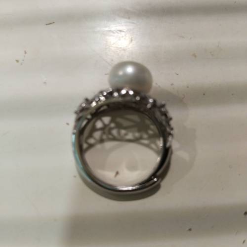 珍珠鏤空戒指