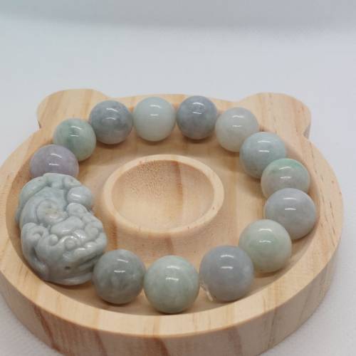 天然翡翠A貔貅手串